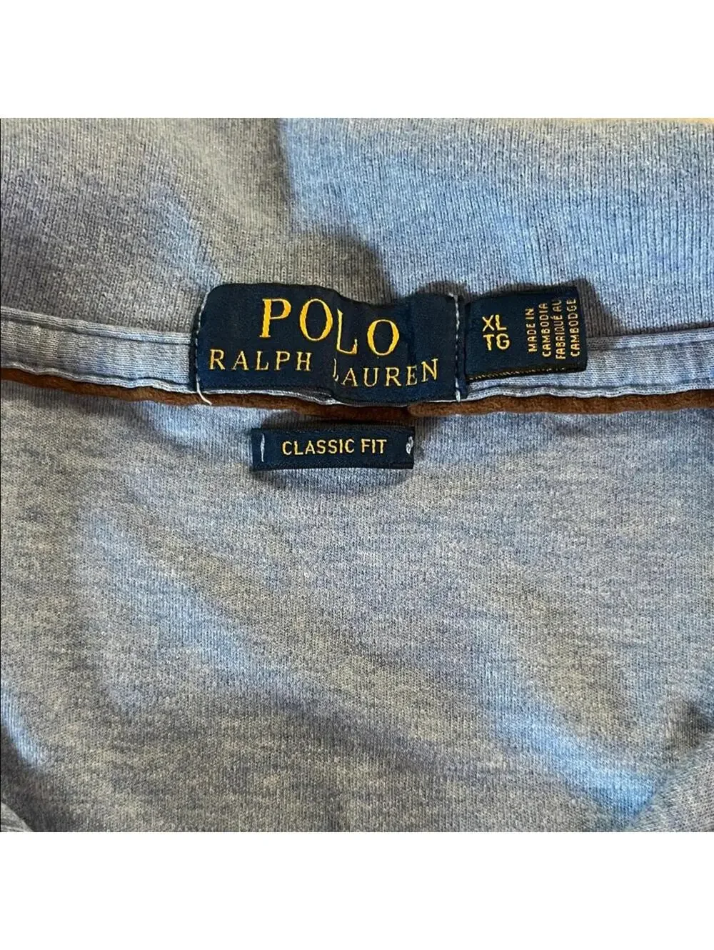Polo Ralph Lauren Classic Fit Polo Shirt Men’s XL Blue Long Sleeve Cotton Logo